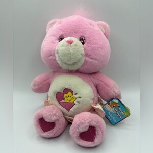 VTG  2002 New W/ Tags Care Bears Plush Pink Baby Hugs W/ Diaper  10”Play Along